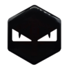 Piaggio MP3 logo boze ogen zwart met wit